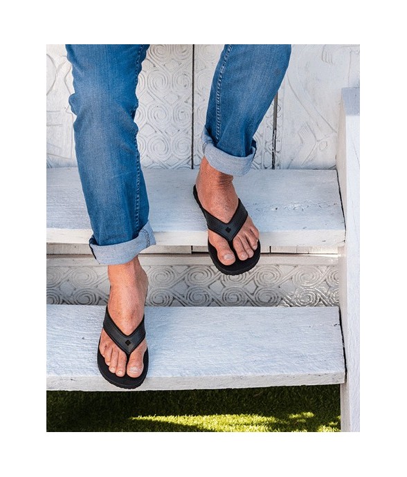 Tongs Mixtes Cuir SPERONE Noir