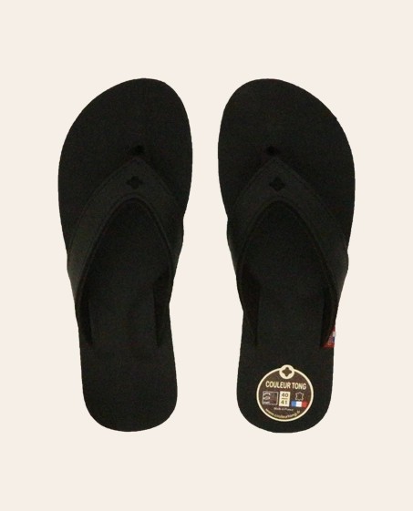 Tongs Mixtes Cuir SPERONE Noir