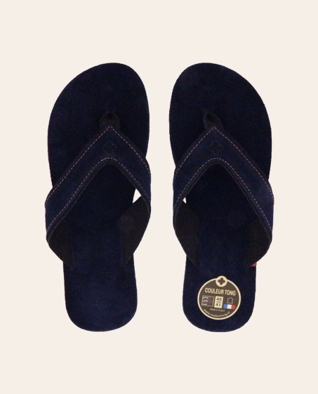 Tongs Mixtes Cuir SPERONE Marine