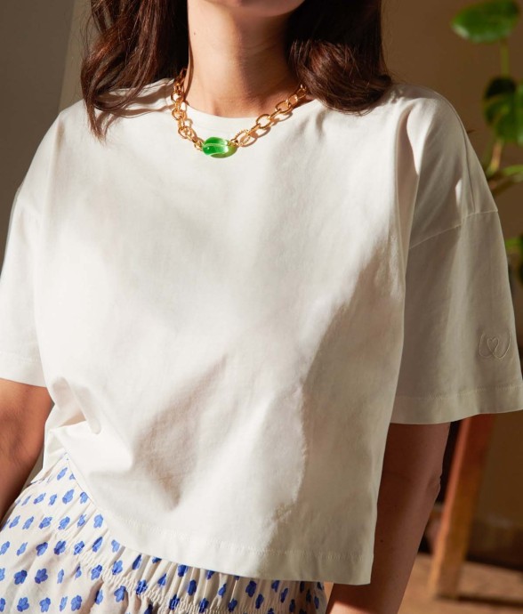 T-shirt coton uni blanc...