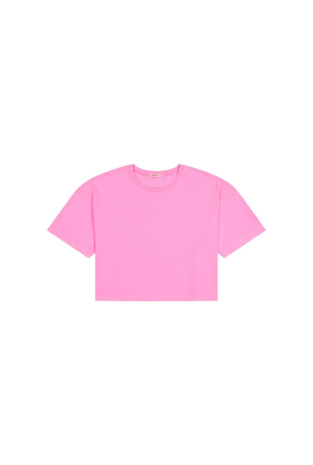T-shirt coton uni rose Coton Bio