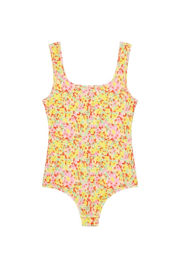 Body débardeur coton imprimé Confettis Campagne Coton Bio