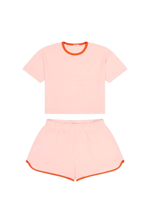 Ensemble éponge rose en Coton