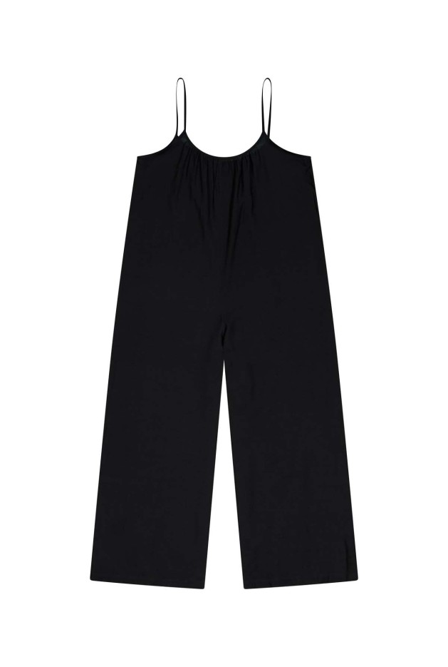 Combinaison à bretelles Noir en Viscose