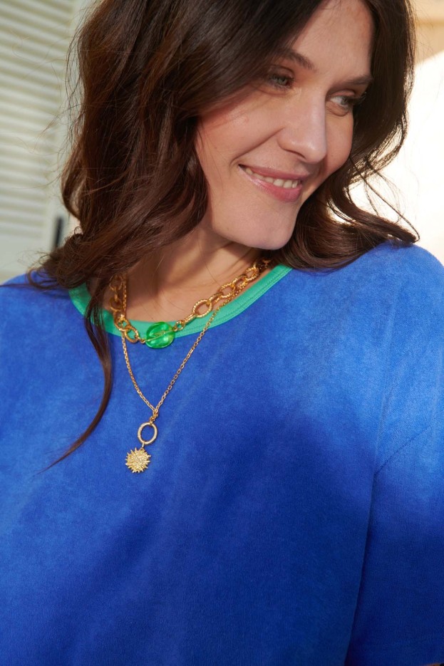 Ensemble éponge bleu en Coton