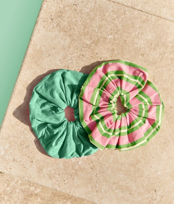 Pack 2 chouchou coton oversize