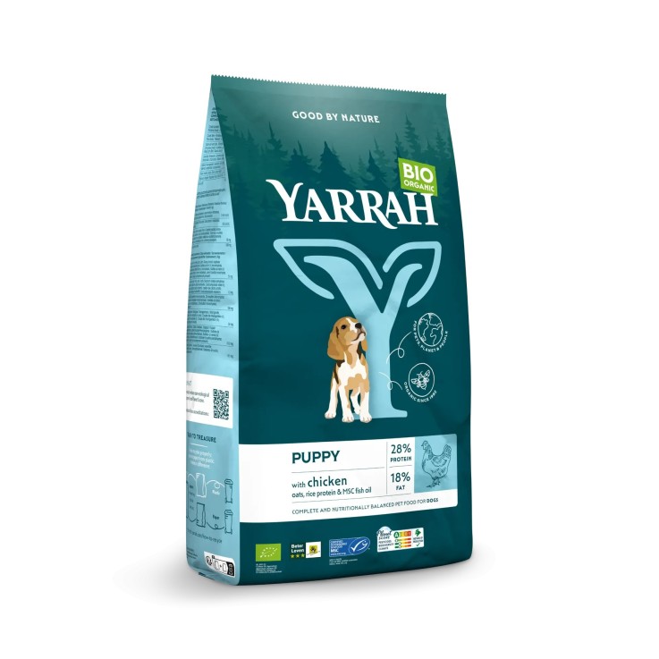Yarrah - Croquettes Bio Poulet & Poisson pour Chiot 2kg