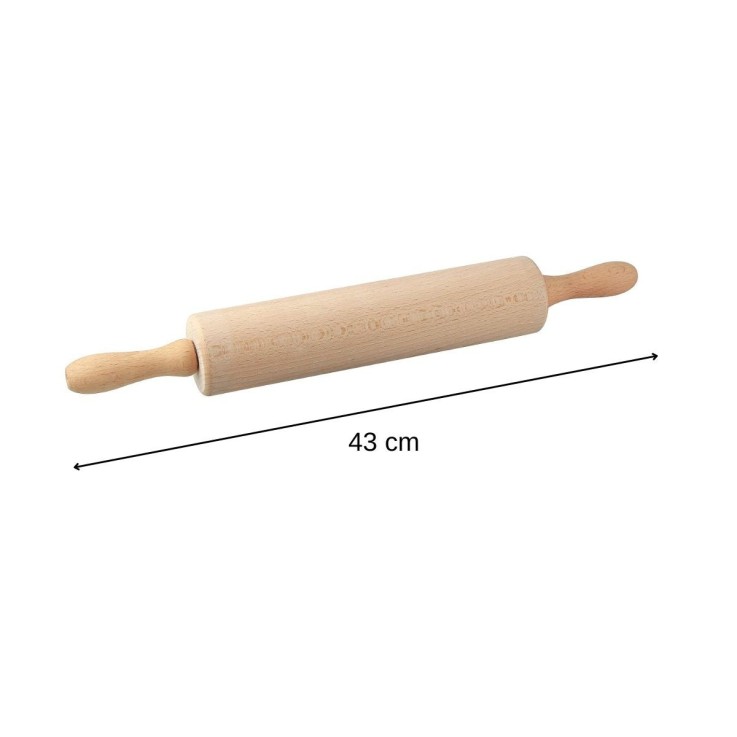 Rouleau à pâtisserie en bois 43 cm Dr. Oetker Baker Edition