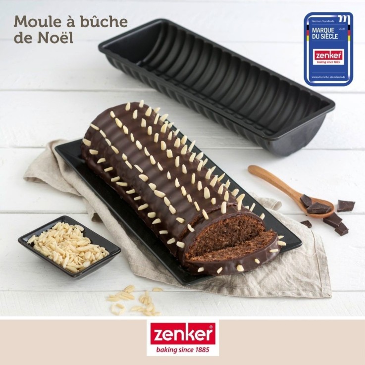 Set de 4 ustensiles de pâtisserie en acier - noir métallisé