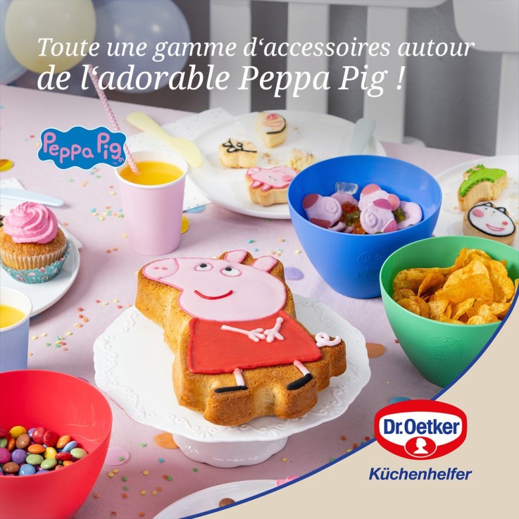 Ensemble 50 moules à muffins en papier 6 cm Dr. Oetker Peppa Pig