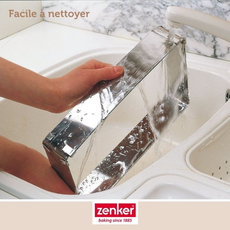 2 cadres à gâteau Smart Pastry en inox - 27,5-52 x 18,5-34 cm