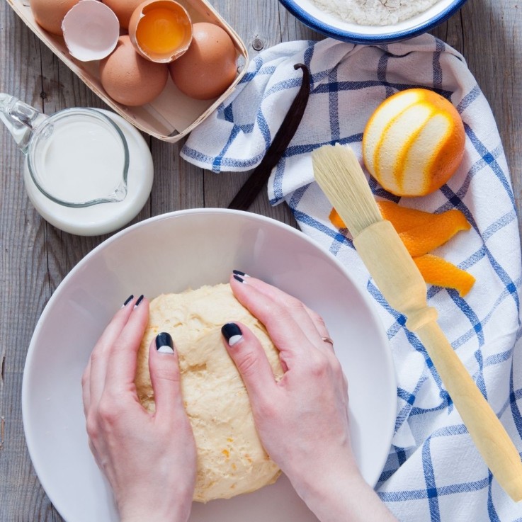 Ensemble de 2 Pinceaux de cuisine et de pâtisserie 18 cm en poils de porc Fackelmann Wood Edition