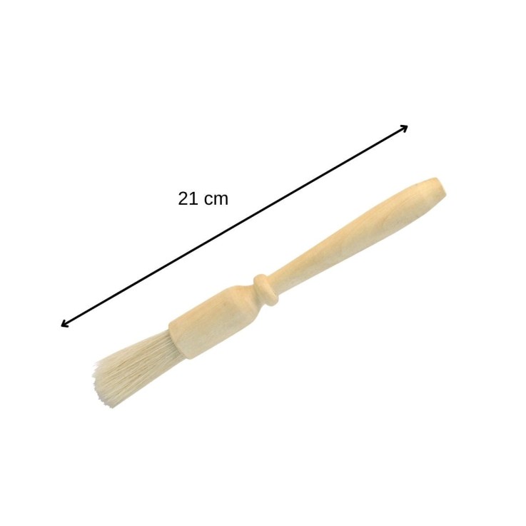 Ensemble de 2 Pinceaux de cuisine et de pâtisserie 18 cm en poils de porc Fackelmann Wood Edition