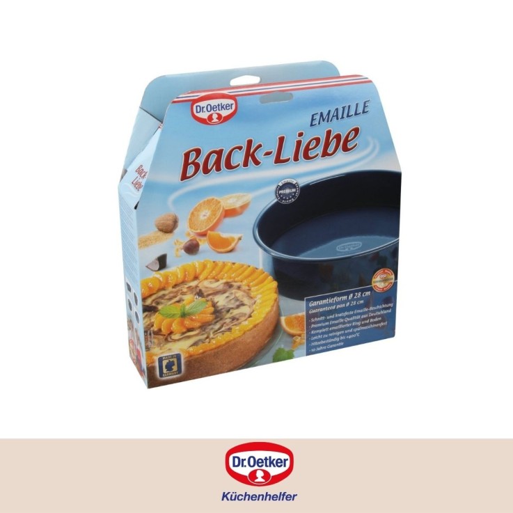 Moule à manqué fond amovible 28 cm Dr Oetker Back Liebe