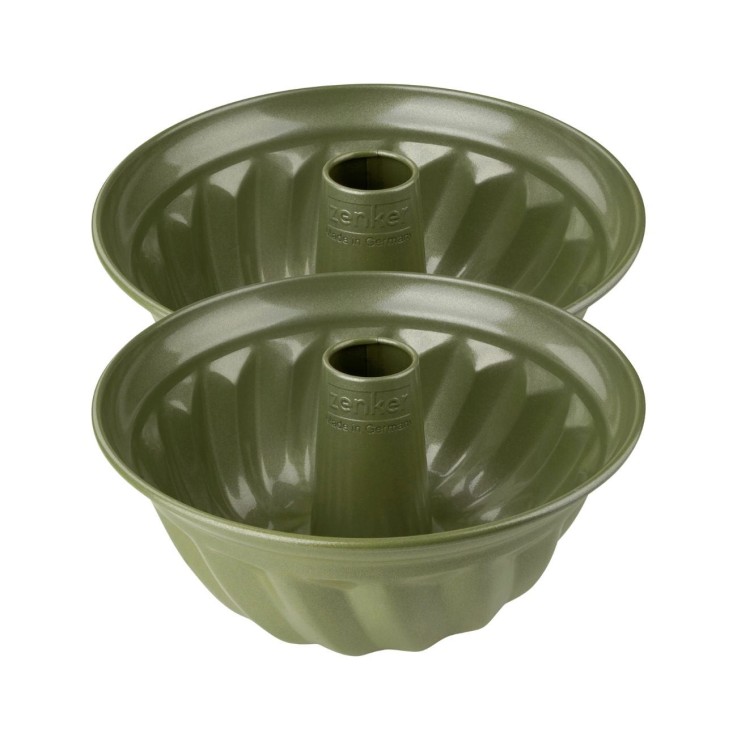 Ensemble de 2 Moules à kouglof 25 cm Zenker Green Vision