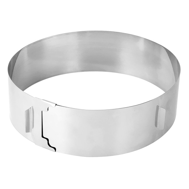 Cercle à pâtisserie réglable Smart Pastry en inox