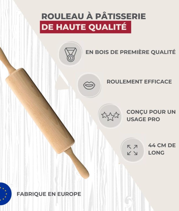 Rouleau à pâtisserie en...
