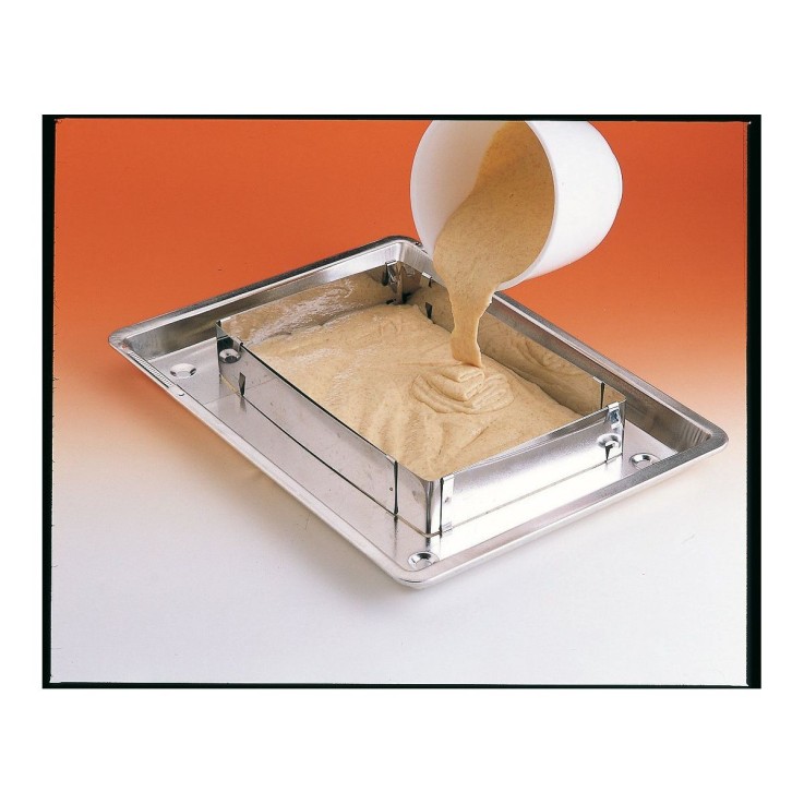 Lot de 2 cadres et cercle à pâtisserie Smart Pastry en inox