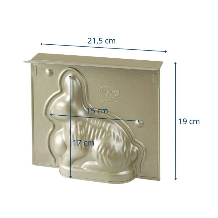 Moule à gâteaux 3D en forme de lapin de Pâques 600 ml Dr.Oetker