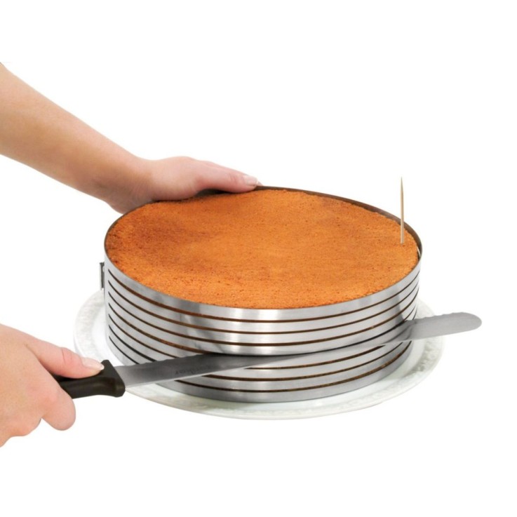 Set d'ustensiles de pâtisserie pour layer cake Smart Pastry en inox - gris