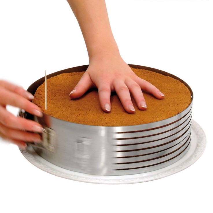 Set d'ustensiles de pâtisserie pour layer cake Smart Pastry en inox - gris