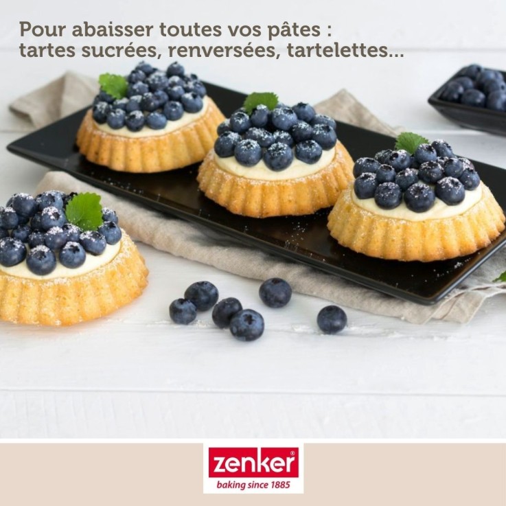 Rouleau à pâtisserie en bois certifié FSC - 35 cm - diamètre 3 cm