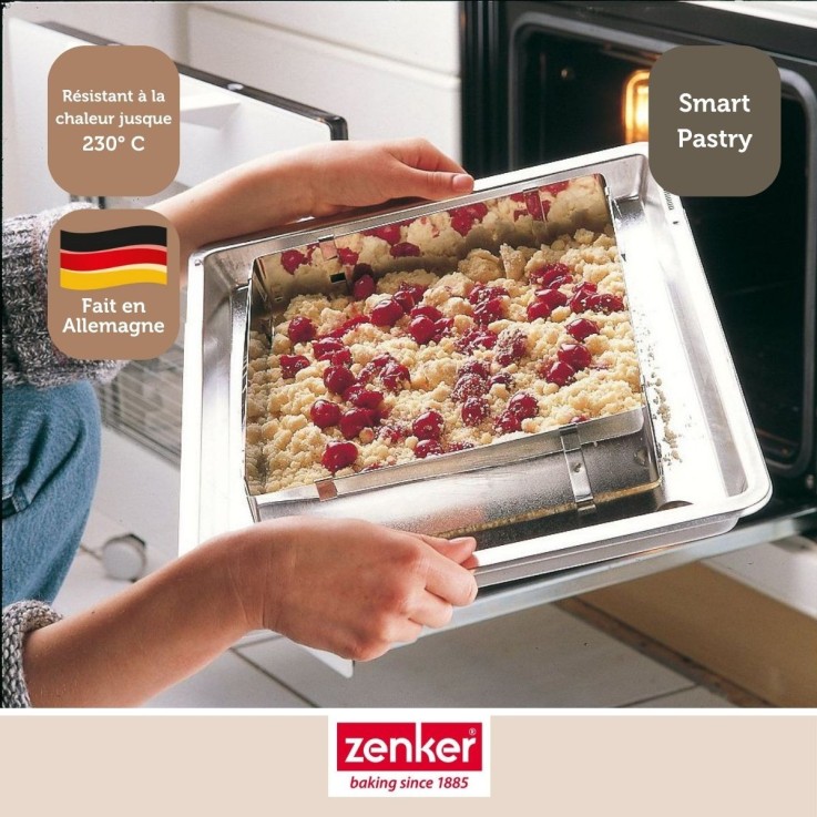 Cadre à gâteau Smart Pastry en inox - 27 à 52 cm