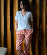 Pyjama Pantalon Lueurs d'été (Court) Tencel