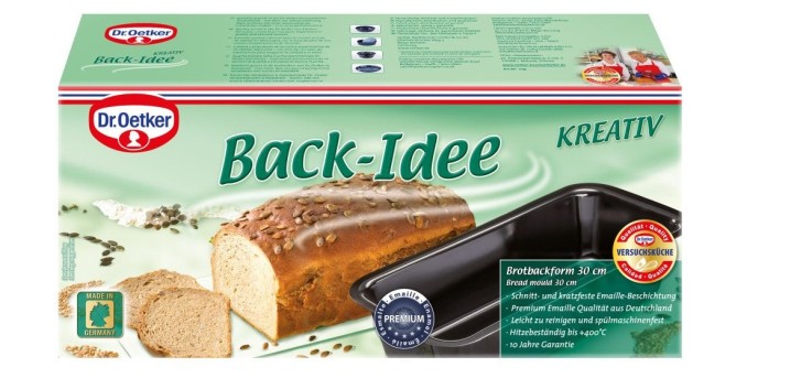 Moule à pain de mie en acier émaillé 30 cm Dr. Oetker Back-Idee Kreativ