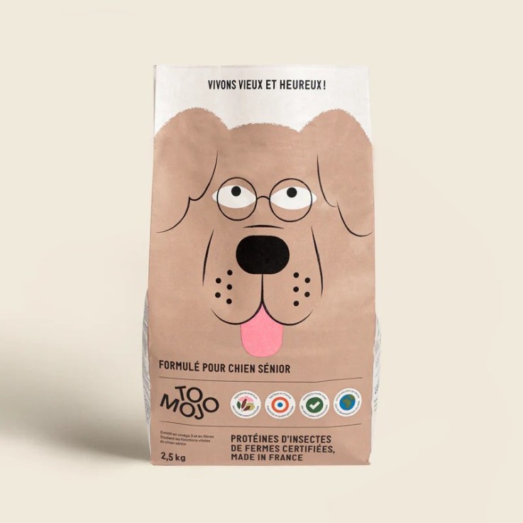 Tomojo - Croquettes aux Insectes pour Chien Senior 2,5kg