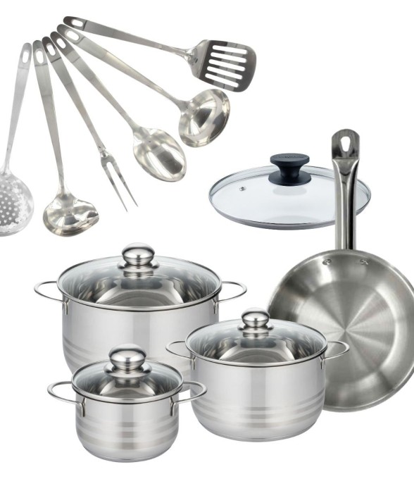 Set 1 poêle 24 cm en inox...