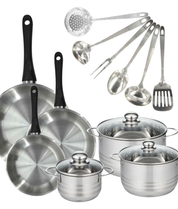 Set 3 poêles 20 24 28 cm, 3...