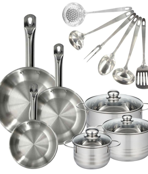 Set 3 poêles 20 24 et 28 cm...