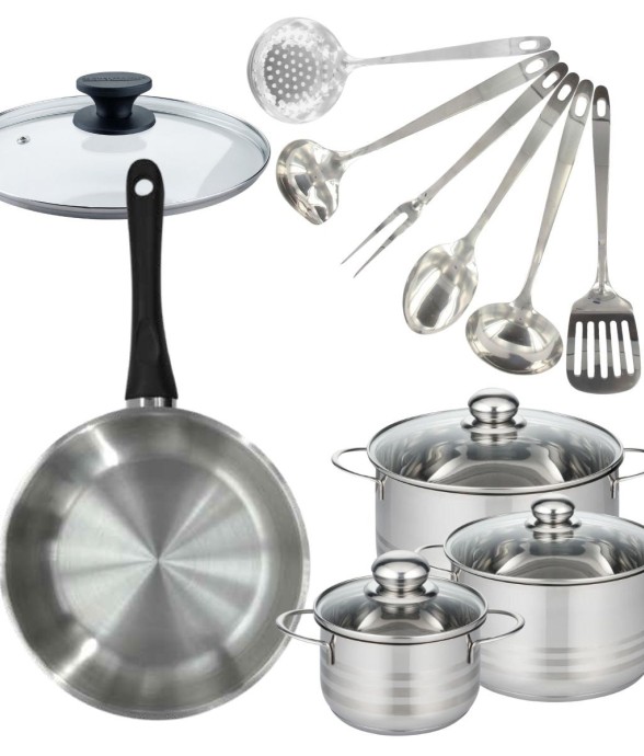 Set de 1 poêle 28 cm inox,...