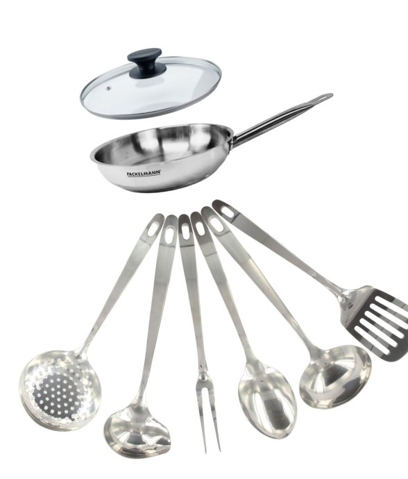 Set poêle 20 cm en inox,...