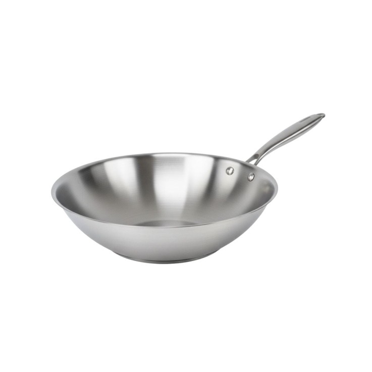 Wok 28 cm en inox 18/10 Triply Fackelmann Vita3