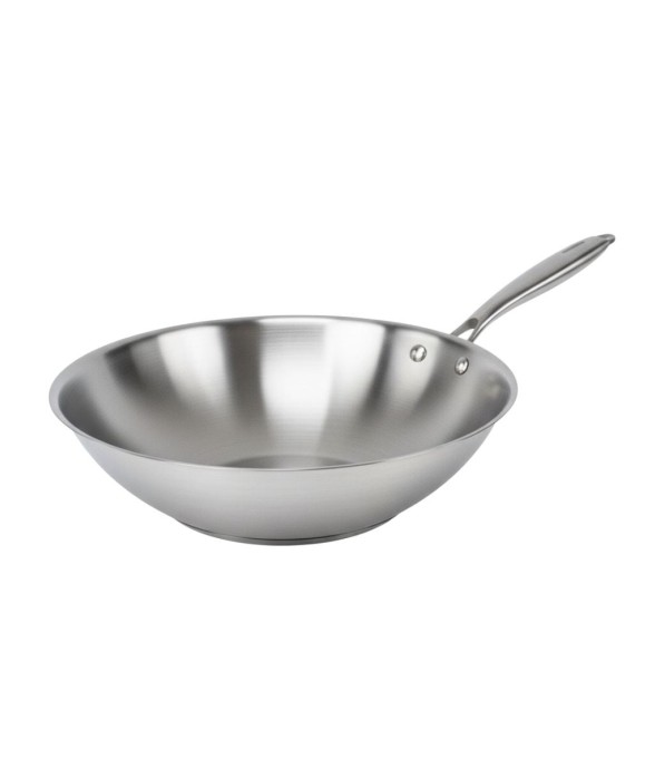 Wok 28 cm en inox 18/10...