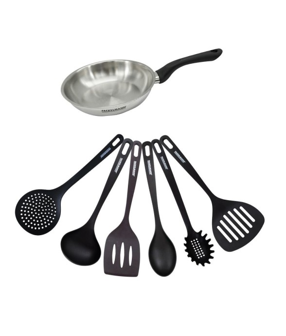 Set poêle 20 cm en inox et...