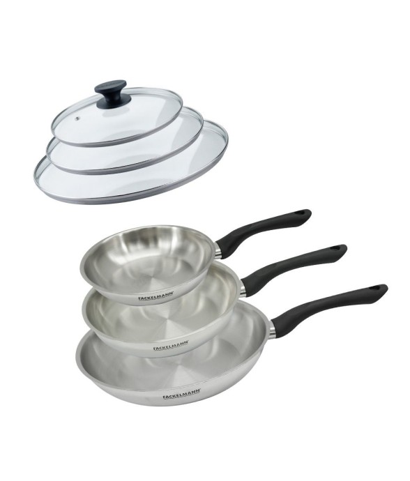 Set 3 poêles 20 24 et 28 cm...