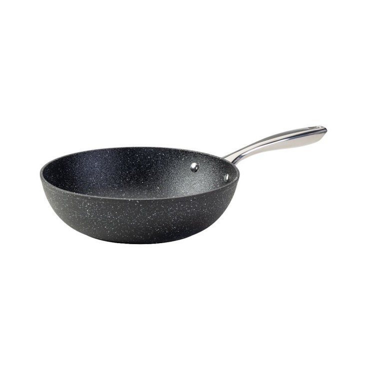 Wok 28 cm fonte aluminium revêtement antiadhésif céramique sans PFAS Fackelmann