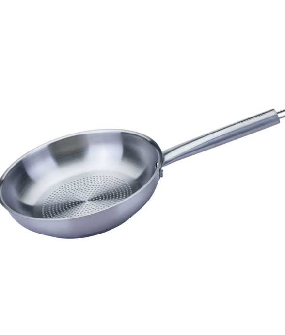 Poêle 28 cm en inox 18/8...