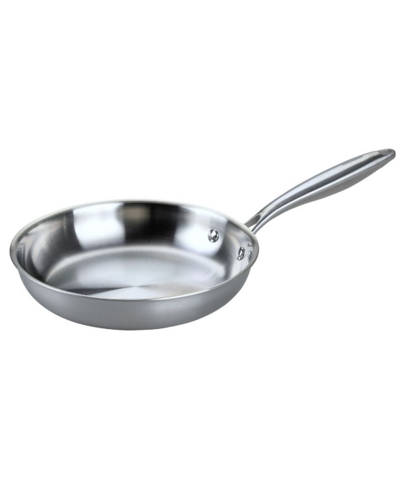 Poêle 26 cm en inox 18/10...