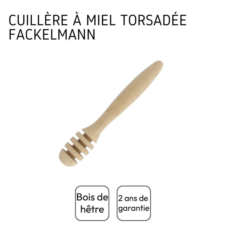 Ensemble de 2 Cuillères à miel en bois Fackelmann Wood Edition