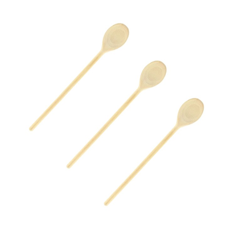 Ensemble de 3 Cuillères de cuisine en bois 30 cm Fackelmann Wood Edition
