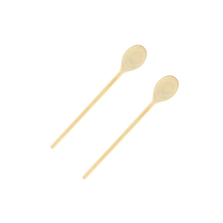 Ensemble de 2 Cuillères de cuisine en bois 30 cm Fackelmann Wood Edition