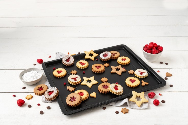 Plaque de cuisson four extensible de 37 à 52 cm Zenker Perfect Black +