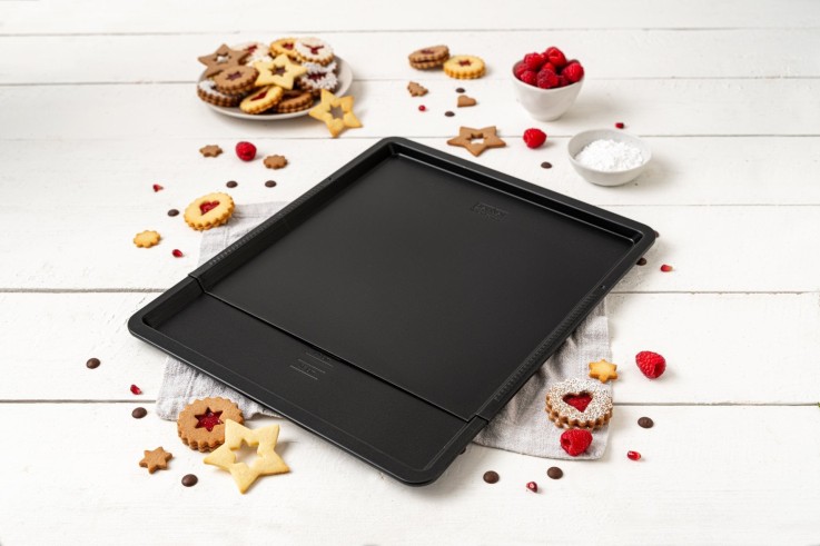 Plaque de cuisson four extensible de 37 à 52 cm Zenker Perfect Black +