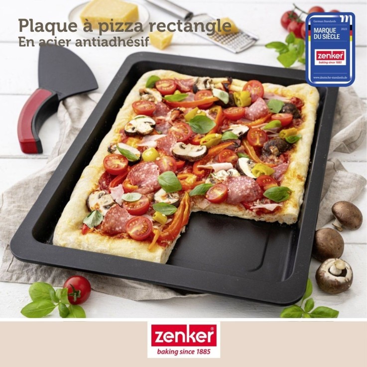 Plaque à pizza rectangulaire 42 x 29 cm Zenker Spécial Countries