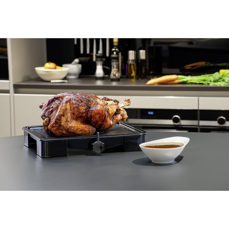 Plat de cuisson four pour rôti avec bac de récupération du jus de 3 litres 39 x 33 cm Zenker Special Cooking