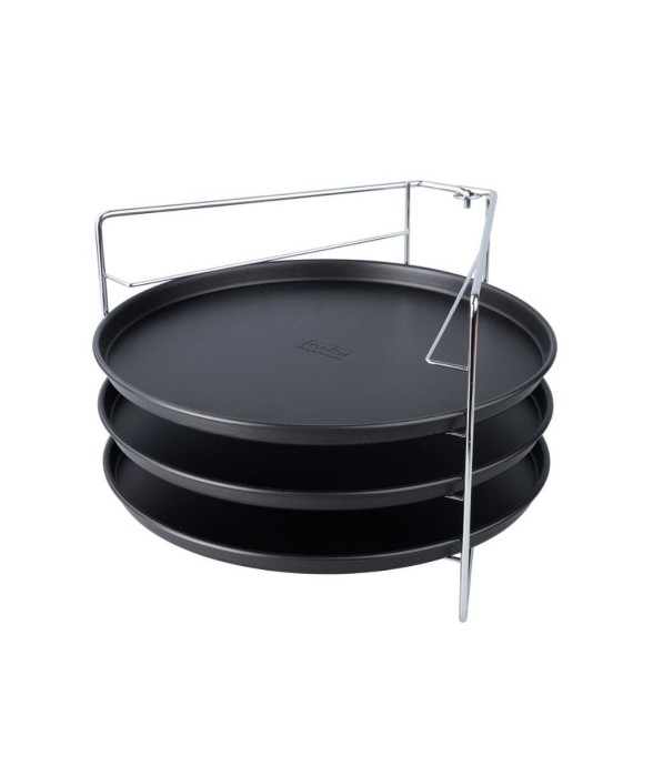 Set de 3 plaques à pizza et...